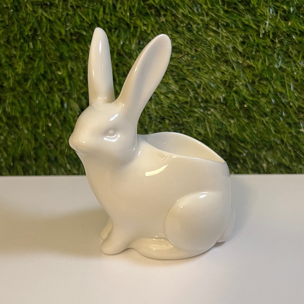 NWT PartyLite Bunny Candle Holder Ceramic